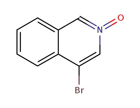 Molecular Structure of 3749-21-1 (4-BROMO-ISOQUINOLINE 2-OXIDE)