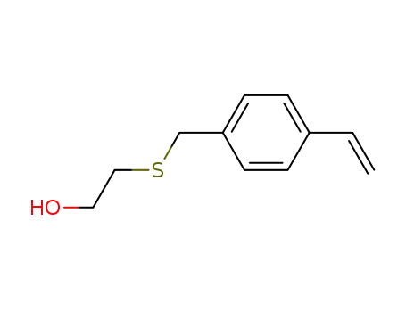Molecular Structure of 129509-07-5 (Ethanol, 2-[[(4-ethenylphenyl)methyl]thio]-)