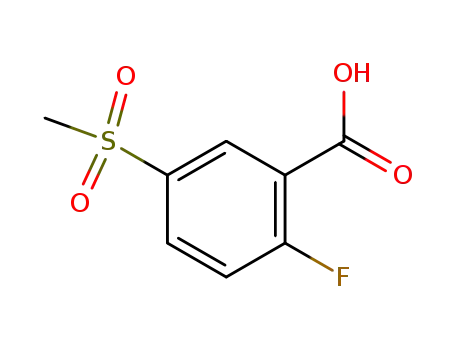 Molecular Structure of 247569-56-8 (2-Fluoro-5-Methanesulfonylbenzoic acid)