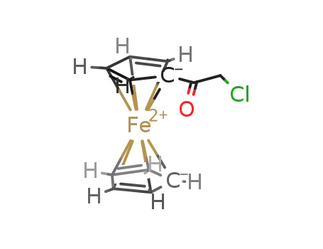 Molecular Structure of 51862-24-9 (Chloroacetylferrocene)