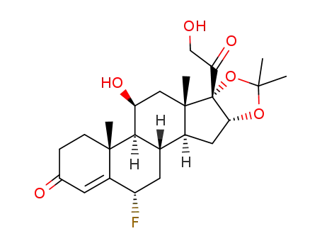 Pregn-4-ene-3,20-dione,6-fluoro-11,21-dihydroxy-16,17-[(1-methylethylidene)bis(oxy)]-, (6a,11b,16a)-