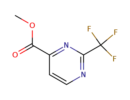 Molecular Structure of 878745-51-8 (METHYL 2-TRIFLUOROMETHYL-4-PYRIMIDINE CARBOXYLATE)