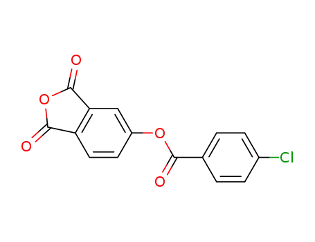 Molecular Structure of 138976-01-9 (Benzoic acid, 4-chloro-, 1,3-dihydro-1,3-dioxo-5-isobenzofuranyl ester)