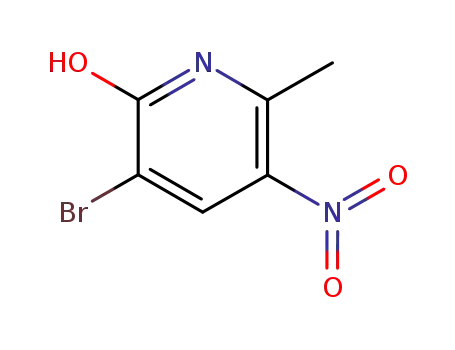 Molecular Structure of 874493-25-1 (3-BROMO-2-HYDROXY-5-NITRO-6-PICOLINE)