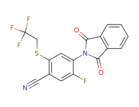 4-(1,3-dioxo-1,3-dihydro-2H-isoindol-2-yl)-5-fluoro-2-[(2,2,2-trifluoroethyl)thio]benzonitrile