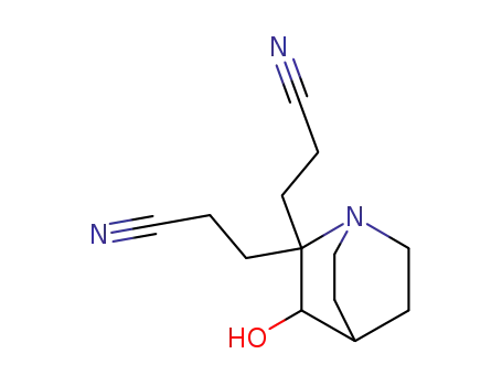2,2-bis-(2-cyano-ethyl)-quinuclidin-3-ol