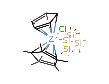 (η5-C5H5)(η5-C5Me5)Zr{Si(SiMe3)3}Cl