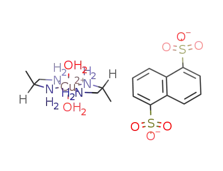 diaquabis(2,3-diaminopropane)copper(II) 1,5-naphthalenedisulfonate
