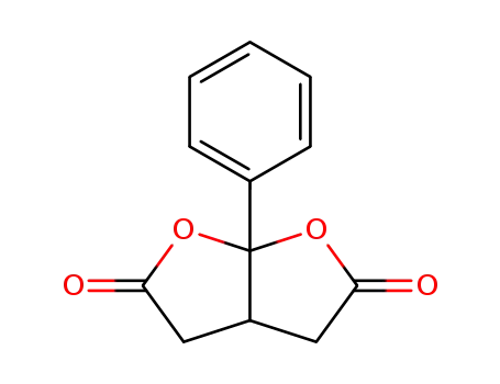 Molecular Structure of 100953-23-9 (Furo[2,3-b]furan-2,5(3H,4H)-dione, dihydro-6a-phenyl-)