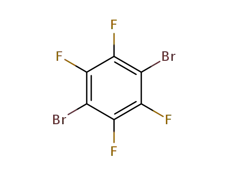 Molecular Structure of 344-03-6 (1,4-Dibromotetrafluorobenzene)