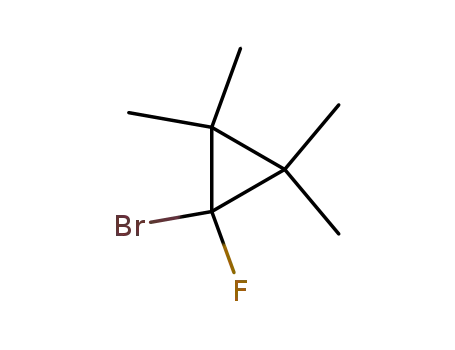 Molecular Structure of 34636-25-4 (Cyclopropane, 1-bromo-1-fluoro-2,2,3,3-tetramethyl-)