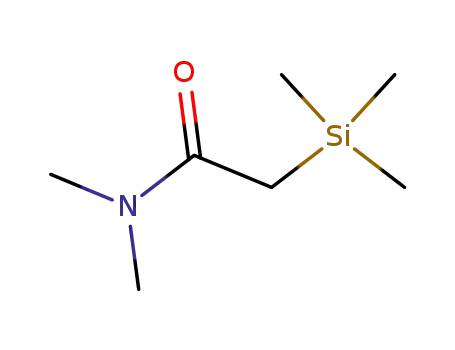 Molecular Structure of 23184-28-3 (N,N-Dimethyl-2-(trimethylsilyl)acetamide)