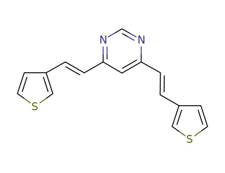 (E,E)-4,6-bis[2-(thiophen-3-yl)vinyl]pyrimidine