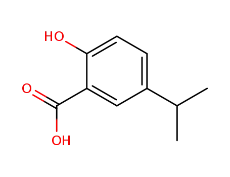 Molecular Structure of 31589-71-6 (2-Hydroxy-5-isopropylbenzoic Acid)