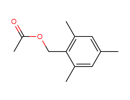 Molecular Structure of 63548-92-5 (Benzenemethanol, 2,4,6-trimethyl-, acetate)