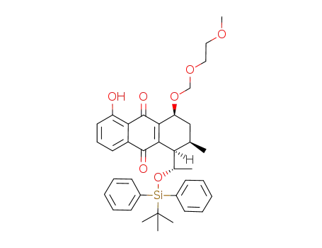 (1R,2R,4S)-1-((S)-1-(tert-butyldiphenylsilyloxy)ethyl)-5-hydroxy-4-((2-methoxyethoxy)methoxy)-2-methyl-1,2,3,4-tetrahydroanthracene-9,10-dione