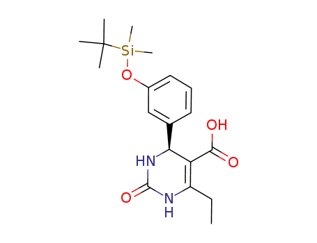 (S)-4-(3-(tert-butyldimethylsilyloxy)phenyl)-6-ethyl-2-oxo-1,2,3,4-tetrahydropyrimidin-5-carboxylic acid