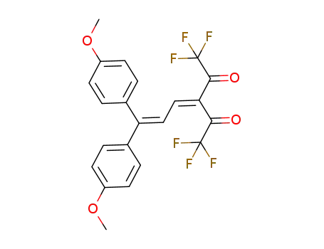 3-(3,3-bis(4-methoxyphenyl)allylidene)-1,1,1,5,5,5-hexafluoro-2,4-pentanedione