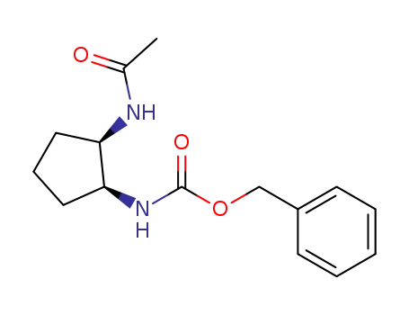 benzyl (1S,2R)-[(2-acetylamino)cyclopentyl]carbamate