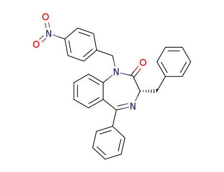 (S)-3-benzyl-1-(4-nitrobenzyl)-5-phenyl-1H-benzo[e][1,4]-diazepin-2(3H)-one