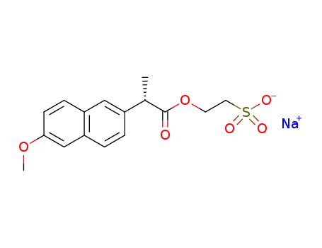 (S)-2-[2-(6-Methoxynaphthyl-2-yl)propionoyloxy]ethanesulfonic acid sodium salt
