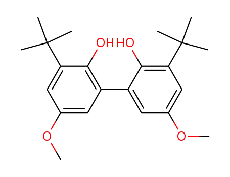 Molecular Structure of 14078-41-2 (2,2'-dihydroxy-3,3'-di-tert-butyl-5,5'-dimethoxydiphenyl)
