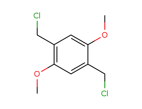 Molecular Structure of 3752-97-4 (1,4-BIS(CHLOROMETHYL)-2,5-DIMETHOXYBENZENE)