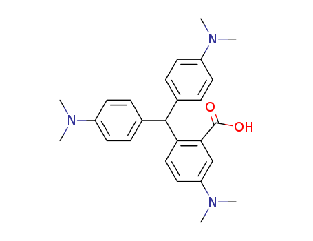 Benzoic acid,2-[bis[4-(dimethylamino)phenyl]methyl]-5-(dimethylamino)-