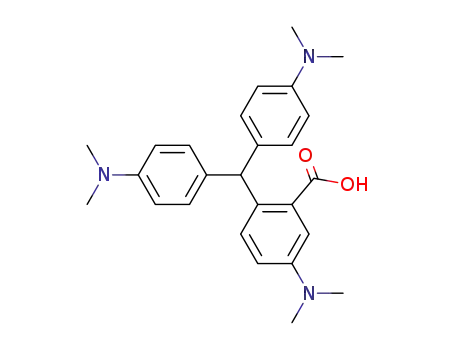 2-[bis[4-(dimethylamino)phenyl]methyl]-5-(dimethylamino)benzoic acid