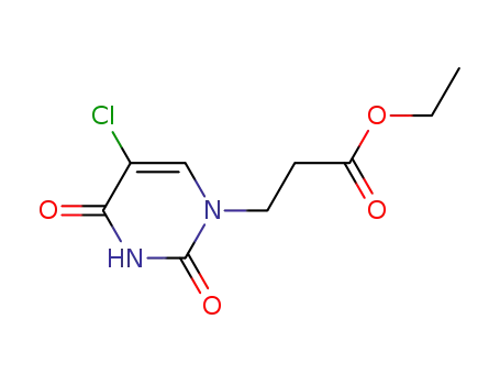 3-(5-chloro-2,4-dioxo-3,4-dihydro-2H-pyrimidin-1-yl)propionic acid ethyl ester