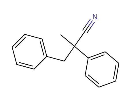 Molecular Structure of 5558-92-9 (Benzenepropanenitrile, a-methyl-a-phenyl-)