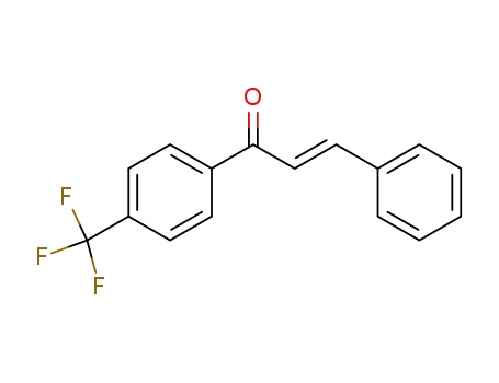 Molecular Structure of 32120-33-5 (2-Propen-1-one, 3-phenyl-1-[4-(trifluoromethyl)phenyl]-, (E)-)