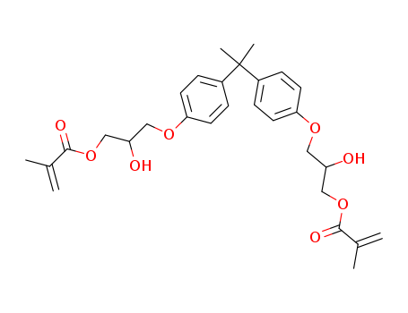2-Propenoic acid,2-methyl-,1,1'-[(1-methylethylidene)bis[4,1-phenyleneoxy(2-hydroxy-3,1-propanediyl)]]ester                                                                                             (1565-94-2)