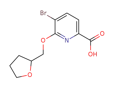 5-bromo-6-(tetrahydrofuran-2-ylmethoxy)pyridine-2-carboxylic acid