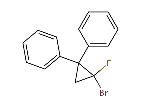Molecular Structure of 64859-37-6 (Benzene, 1,1'-(2-bromo-2-fluorocyclopropylidene)bis-)