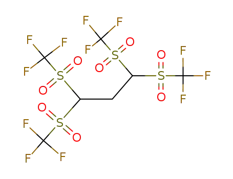 Molecular Structure of 60805-11-0 (Propane, 1,1,3,3-tetrakis[(trifluoromethyl)sulfonyl]-)