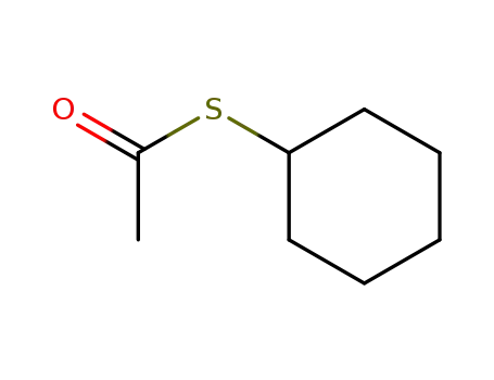 Molecular Structure of 10039-63-1 (S-cyclohexyl ethanethioate)