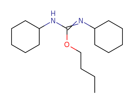 Carbamimidic acid, N,N'-dicyclohexyl-, butyl ester