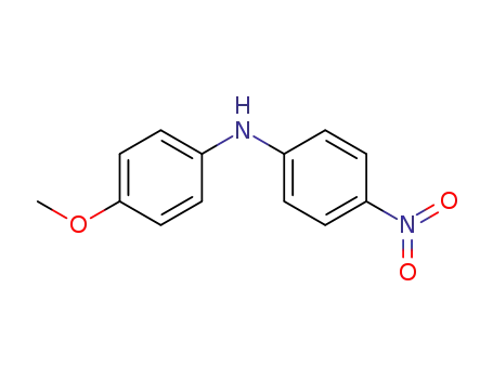 Molecular Structure of 730-11-0 (Benzenamine, 4-methoxy-N-(4-nitrophenyl)-)