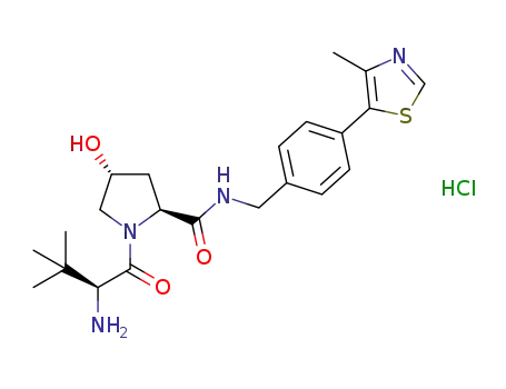 (2S,4R)-1-[(2S)-2-amino-3,3-dimethylbutanoyl]-4-hydroxy-N-[[4-(4-methyl-1,3-thiazol-5-yl)phenyl]methyl]pyrrolidine-2-carboxamide hydrochloride