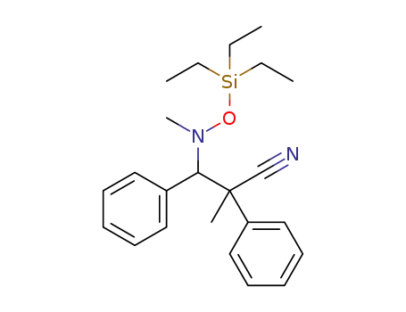 2-methyl-3-{methyl[(triethylsilyl)oxy]amino}-2,3-diphenylpropanenitrile