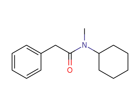Molecular Structure of 74472-25-6 (Benzeneacetamide, N-cyclohexyl-N-methyl-)