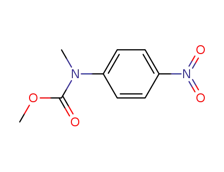 Molecular Structure of 10252-27-4 (N-(4-Nitrophenyl)-N-methylcarbamic acid methyl ester)