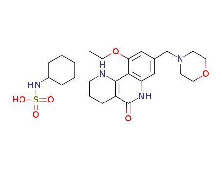 10-ethoxy-8-(morpholinomethyl)-1,2,3,4-tetrahydrobenzo[h][1,6]naphthyridine-5(6H)-one cyclohexylsulphamic acid