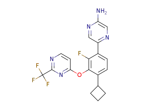 5-(4-cyclobutyl-2-fluoro-3-{[2-(trifluoromethyl)pyrimidin-4-yl]oxy}phenyl)pyrazin-2-amine