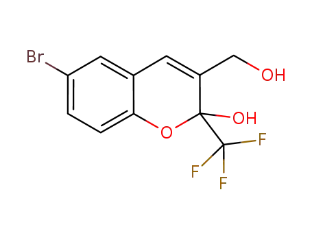 6-bromo-3-(hydroxymethyl)-2-(trifluoromethyl)-2H-chromen-2-ol