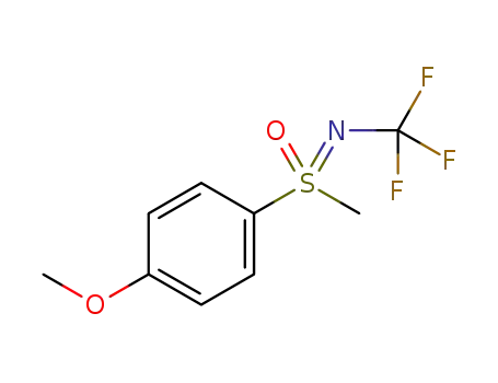 N-(trifluoromethyl) methyl 4-methoxyphenyl sulfoximine