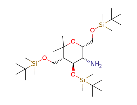 (2S,3S,4S,5S)-4-(tert-butyldimethylsiloxy)-2,5-bis[(tert-butyldimethylsiloxy)methyl]-6,6-dimethyltetrahydro-2H-pyran-3-amine