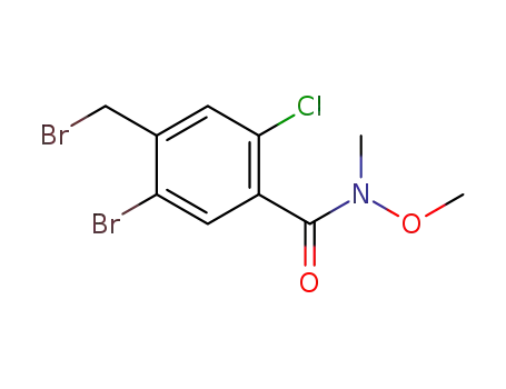 5-bromo-4-(bromomethyl)-2-chloro-N-methoxy-N-methylbenzamide