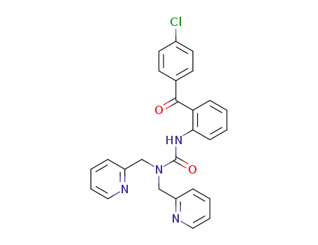 3-[2-(4-chlorobenzoyl)phenyl]-1,1-bis(pyridin-2-ylmethyl)urea